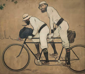 Ramon Casas and Pere Romeu on a Tandem